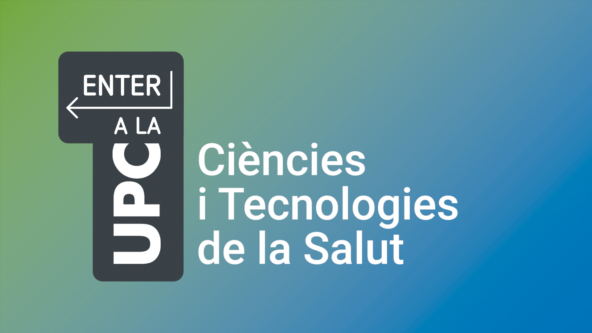 ENTER a la UPC: conversa d'orientació sobre Ciències i Tecnologies de la Salut